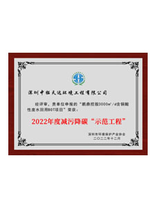 2022年度減污降碳示范工程